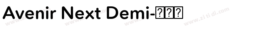 Avenir Next Demi字体转换